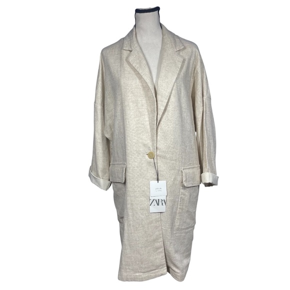 Zara Jackets & Blazers - Zara Linen Coat